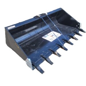 HLA Low Profile Skidsteer Bucket c/w Ripper Teeth - HEAVY DUTY
