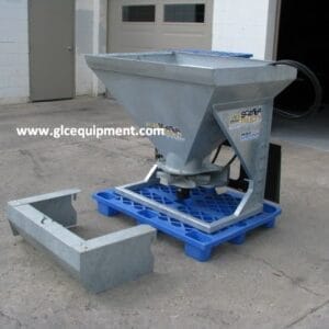 Skid steer mounted sand spreader