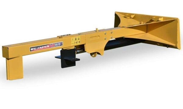 inverted wood splitter for skid steer