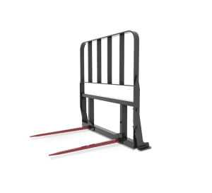 HLA Double Bale Spear with Bolt on Guard for skid steer or tractor