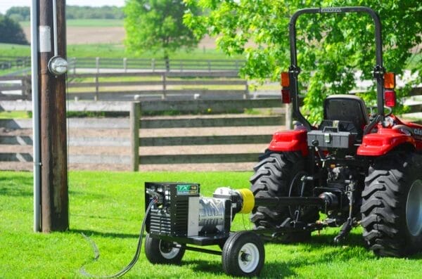 PTO Generator mounted on tractor PTO