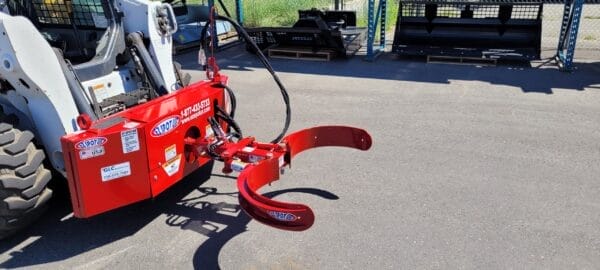 skid steer mounted barrel handler