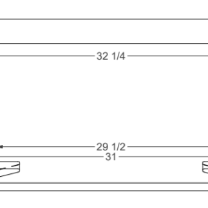 show drawing of quick attach dimensions