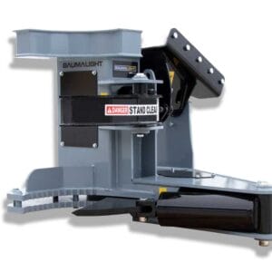 excavator mounted hydraulic tree shear
