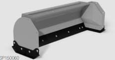 snow pusher for skid steer