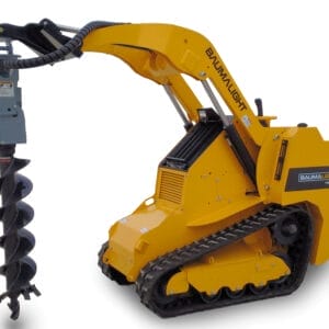 auger drive mouted on walk behind skid steer